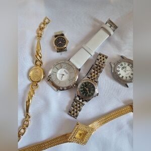 Lot Of Elegant Watch Collection with Gold and Silver Tones